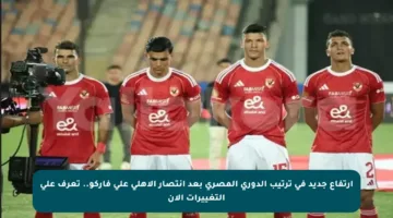 ارتفاع جديد في ترتيب الدوري المصري بعد انتصار الأهلي على فاركو.. تعرف على التغييرات الآن